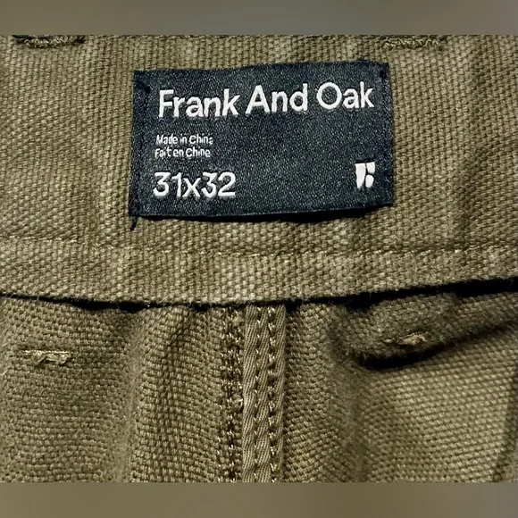 The Joey Straight Fit Fatigue Pant in Olive - Frank & Oak - Size 31x32 (Men's) - Picture 5 of 9